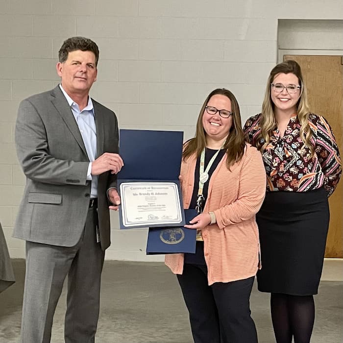 Region 5 Teacher of the Year, Ms. Brandy Johnson