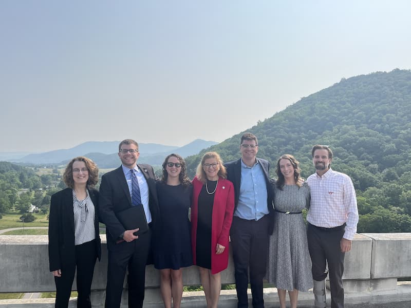 Secretary Guidera and Assistant Secretary Madi Biedermann at Virginia Tech's Transportation Institute