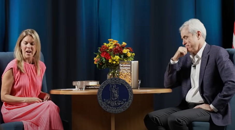 First Lady Suzanne Youngkin and Dr. Jonathan Haidt